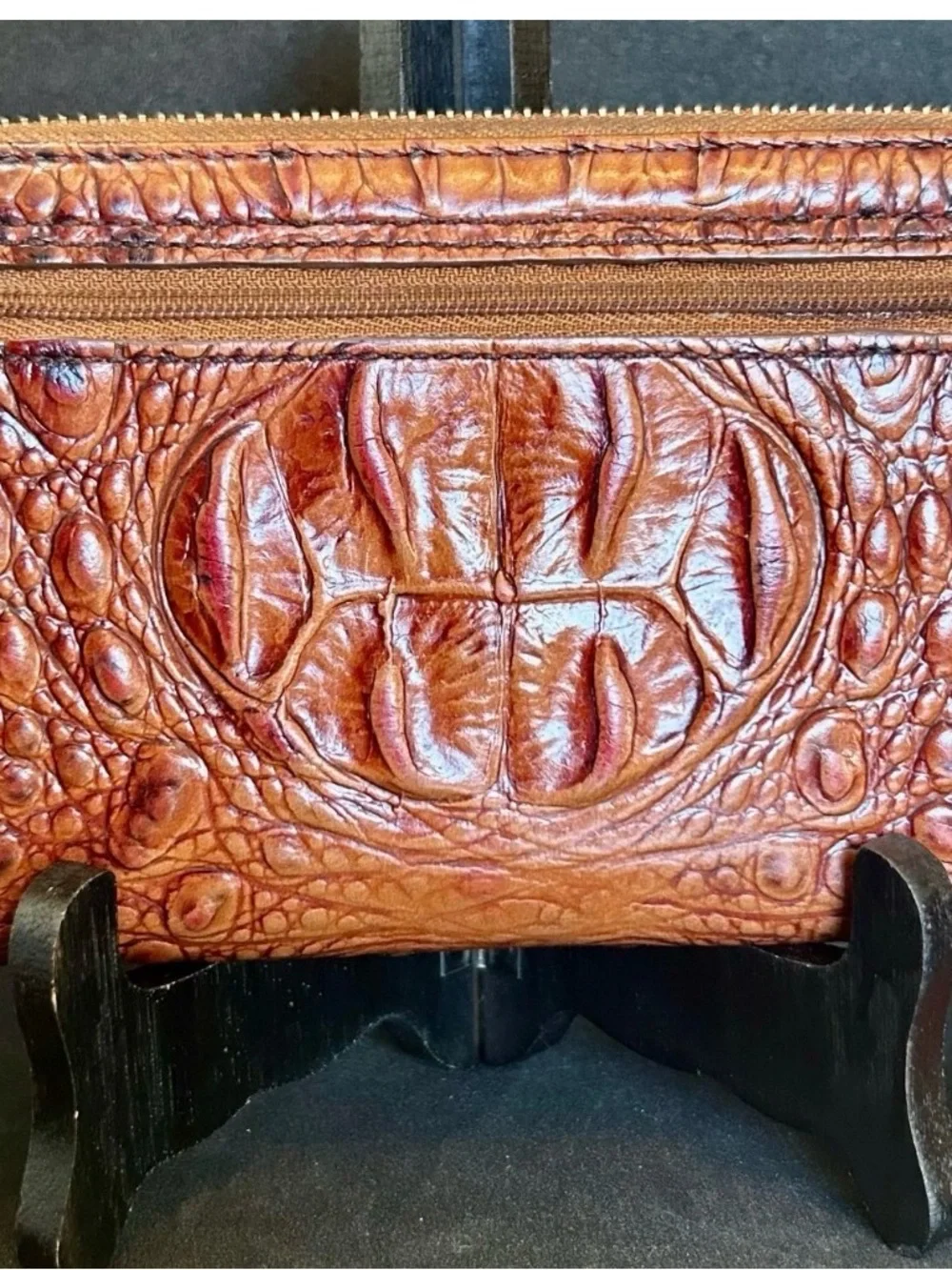 Brahmin embossed croc