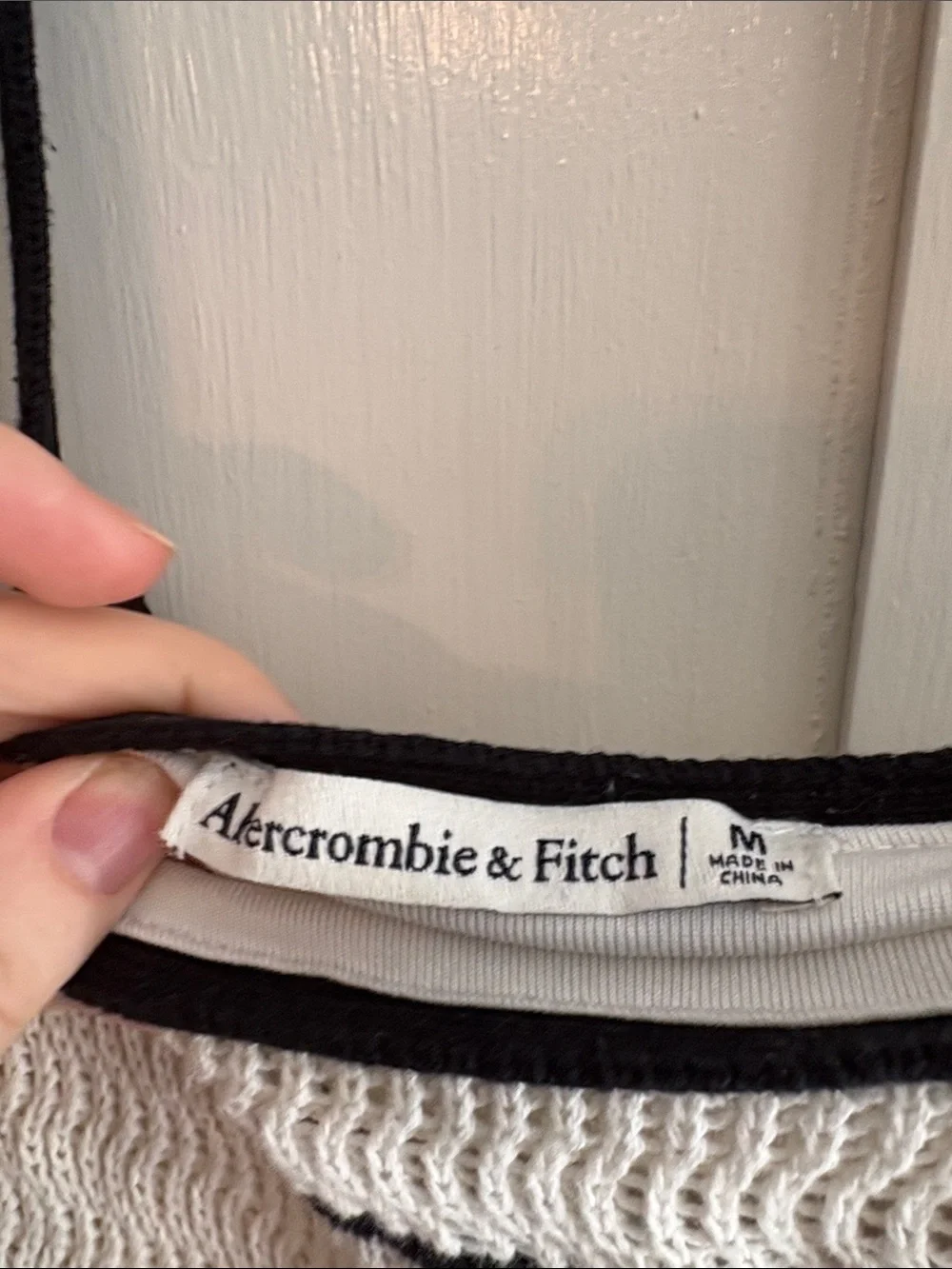 Abercrombie & Fitch sleeveless crochet