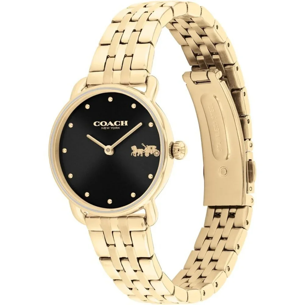 Women's Gold Plated 2H Quartz Watch Stainless Steel Bracelet Water Resistant