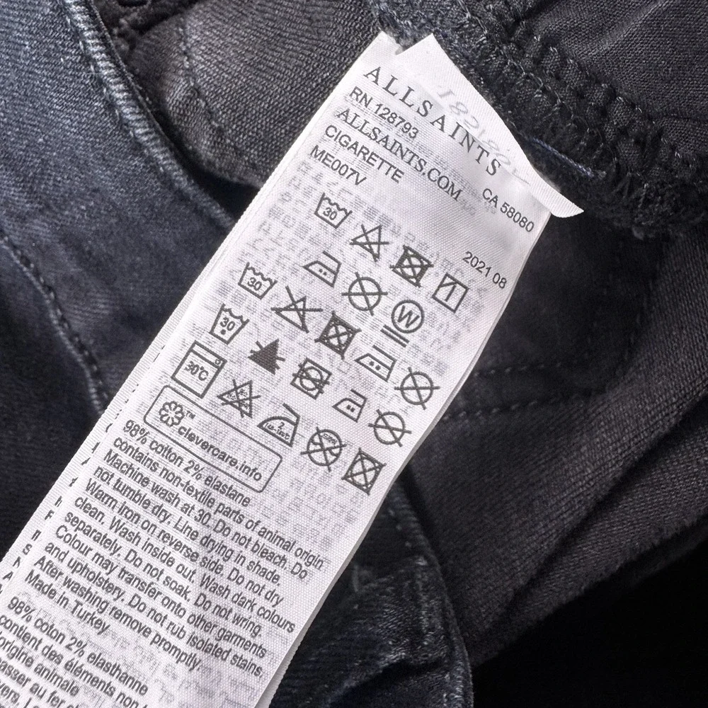 All Saints measurements waist