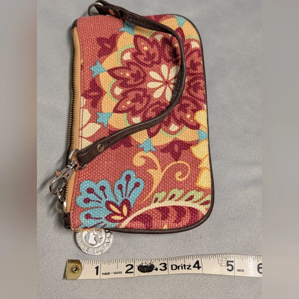 Spartina 449 Multicolor Paisley Wristlet with Turquoise Accents