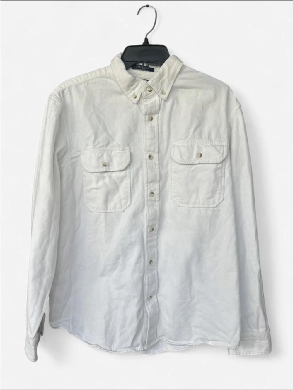 Banana Republic White Button-Down Casual Shirt