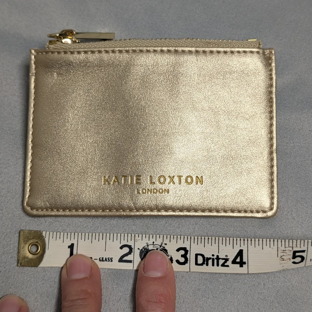 Katie Loxton Metallic Card Wallet - Gold