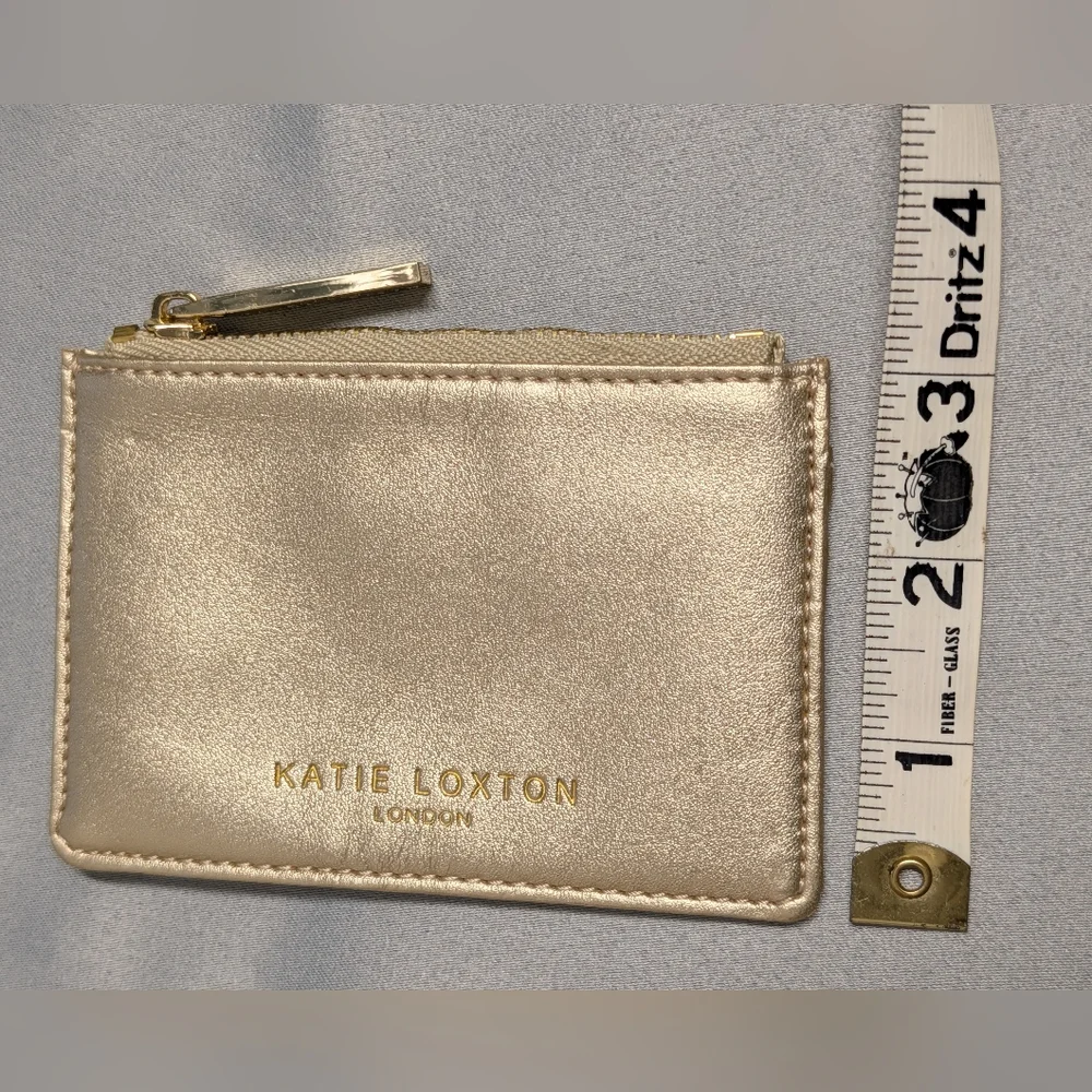 Katie Loxton Metallic Card Wallet - Gold