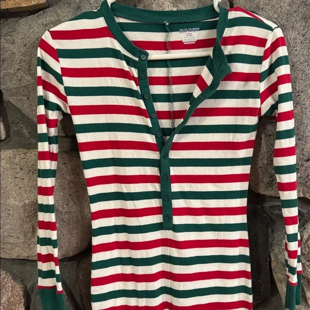 Old Navy red fit striped