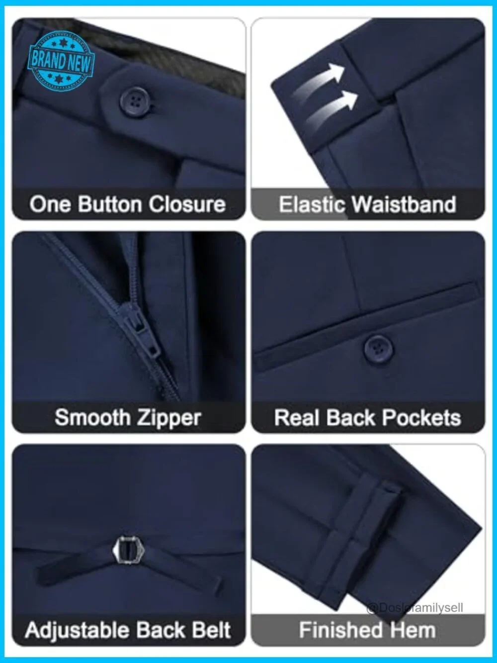 N/A back pockets