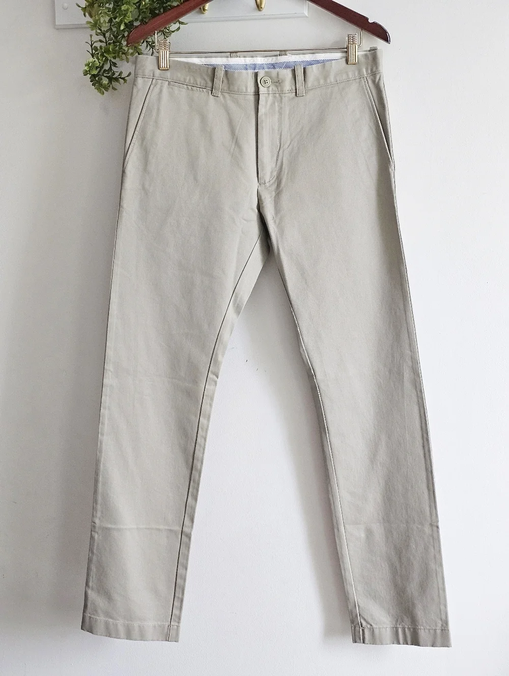 J.Crew Essential 484 Slim Fit Khaki Chino Pants Men 32x31 Cotton NWT Khaki Beige