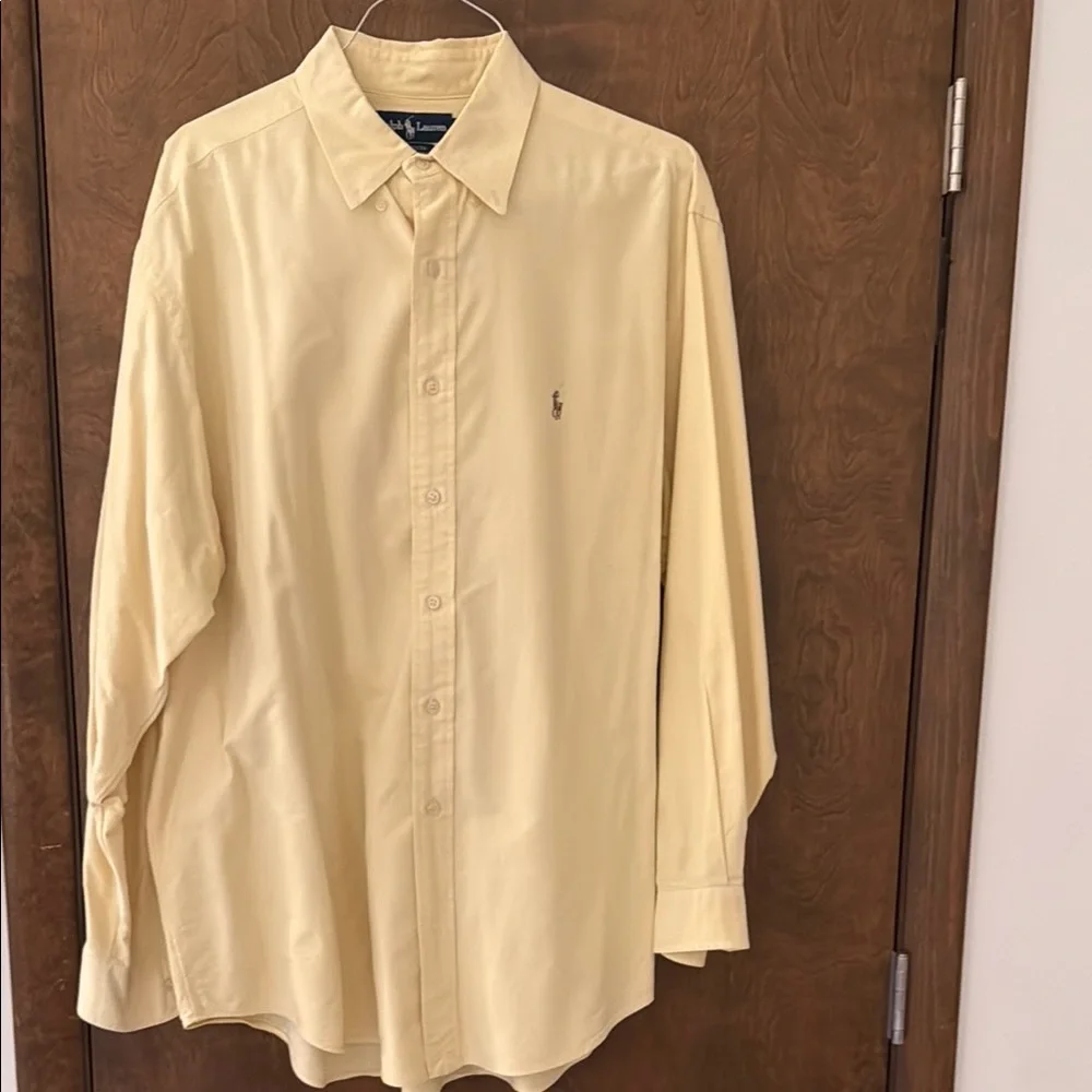 Polo by Ralph Lauren Light Yellow Casual Shirt