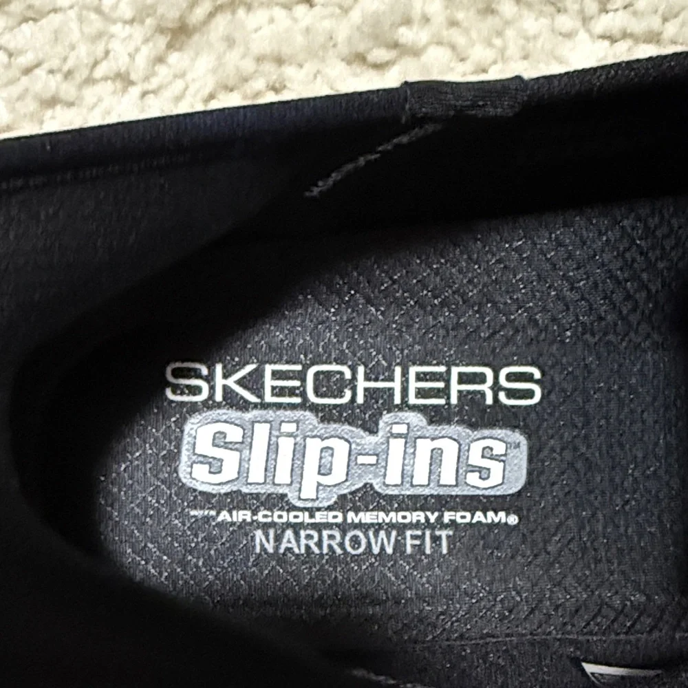 Skechers Black Mesh Slip-On Loafers