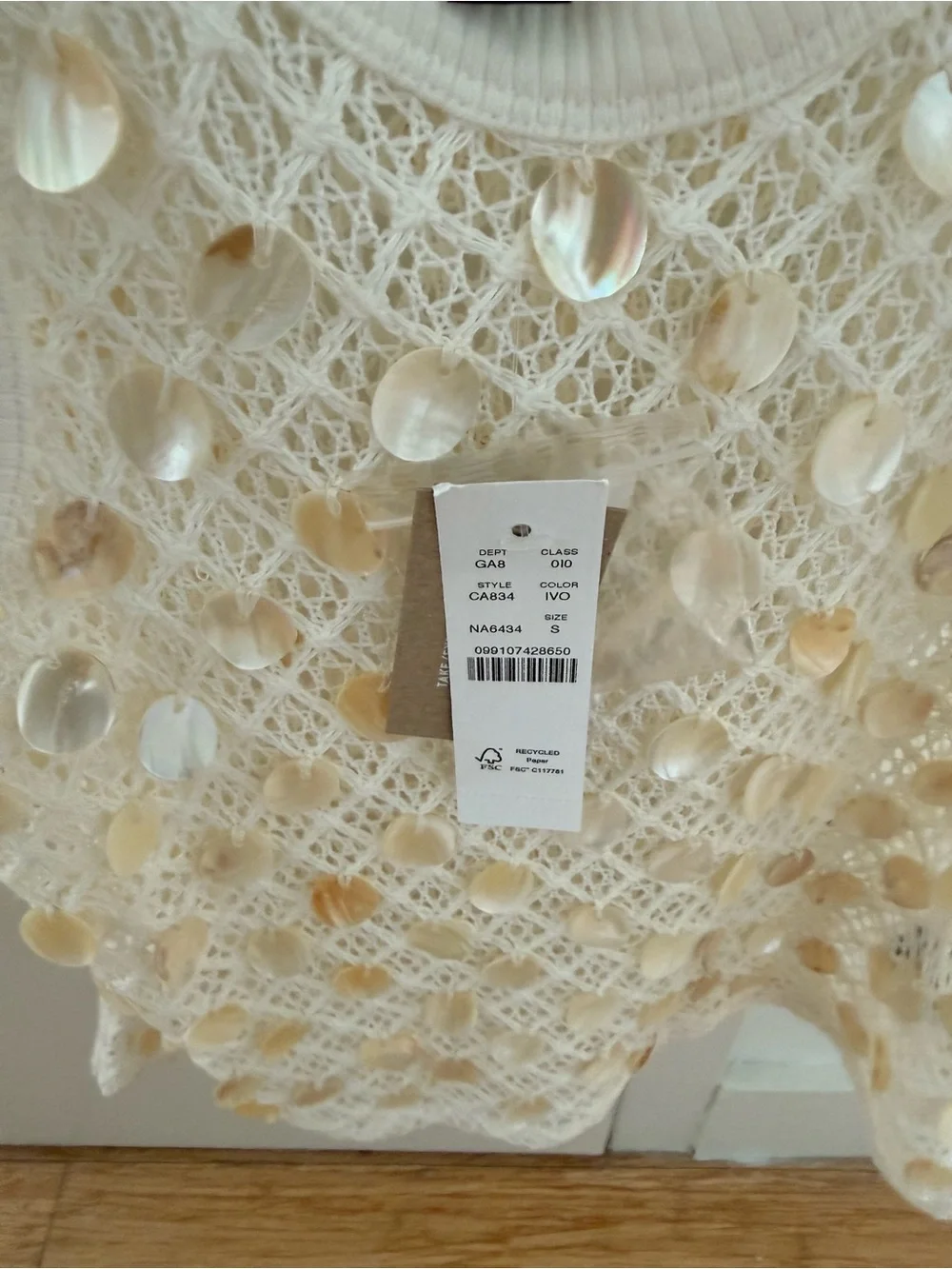 J. Crew sleeveless cream