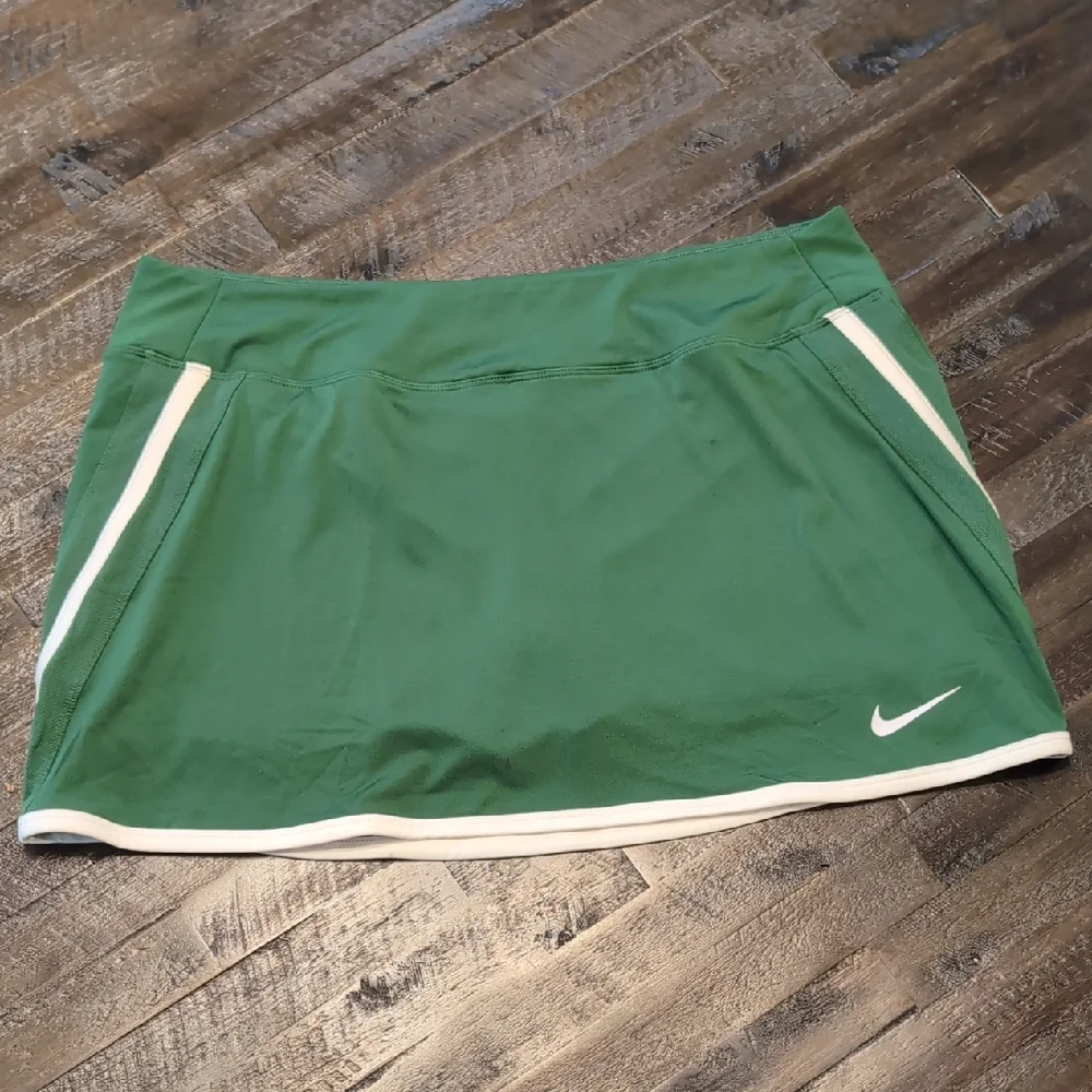 Nike Green Tennis Skort with White Trim, Large