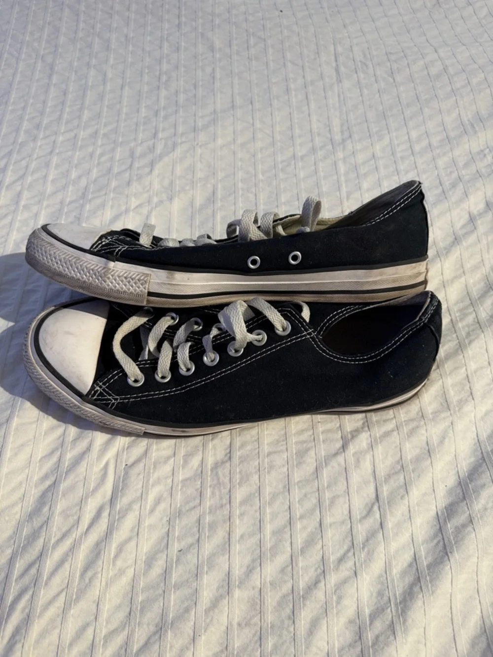 Converse Black and White Low Top Sneakers