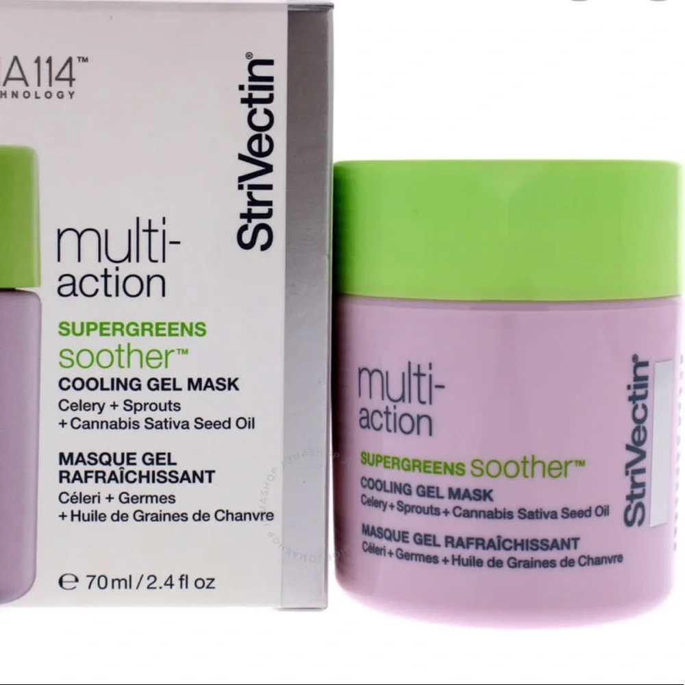 STRIVECTIN Supergreens Soother Cooling Gel Mask 2.4oz $48 NIB