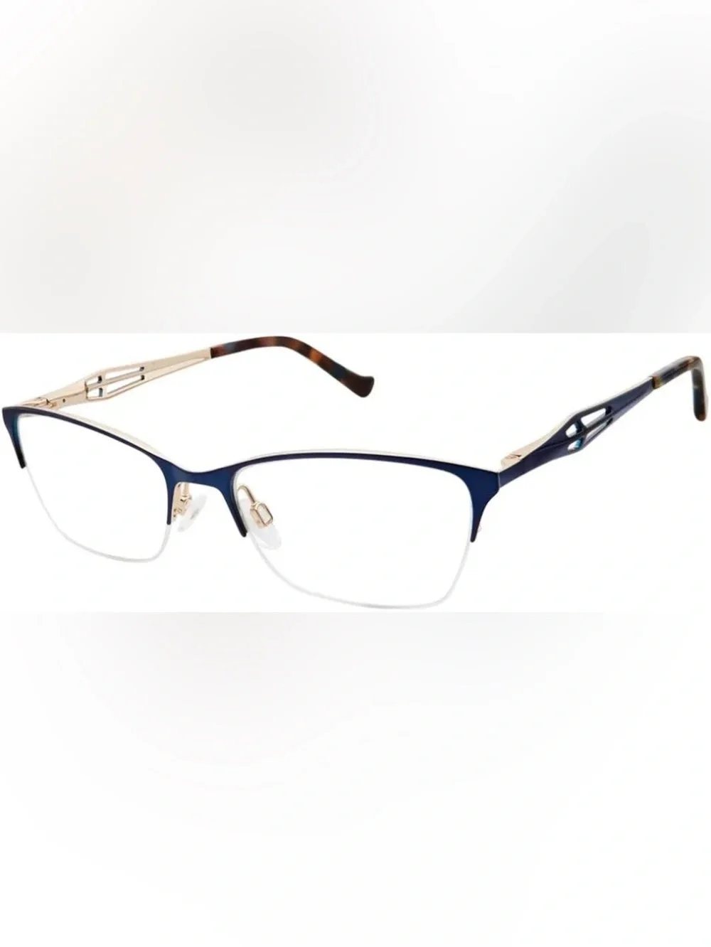 Tura R129 Black Eyeglass Frames Designer Prescription Glasses