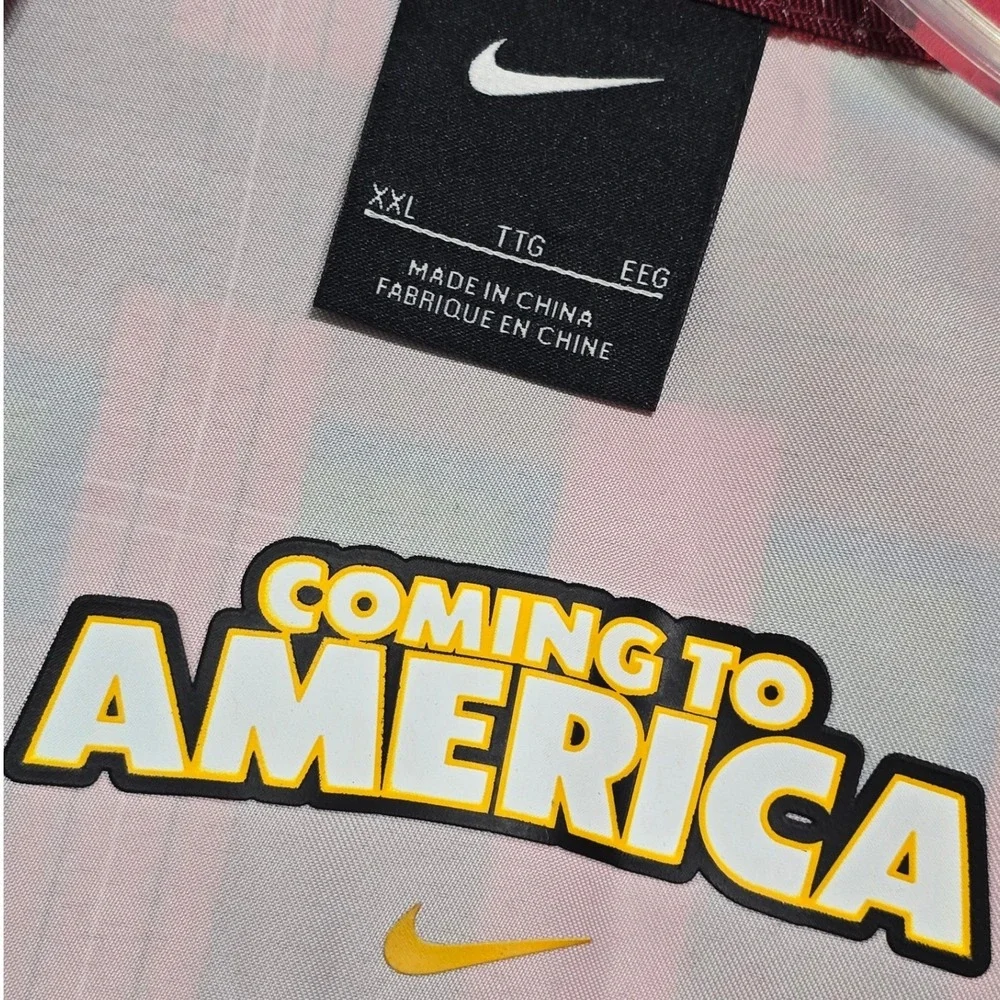 Nike‎ Giannis Coming to America Track Jacket Red Plaid Prince Akeem 2XL