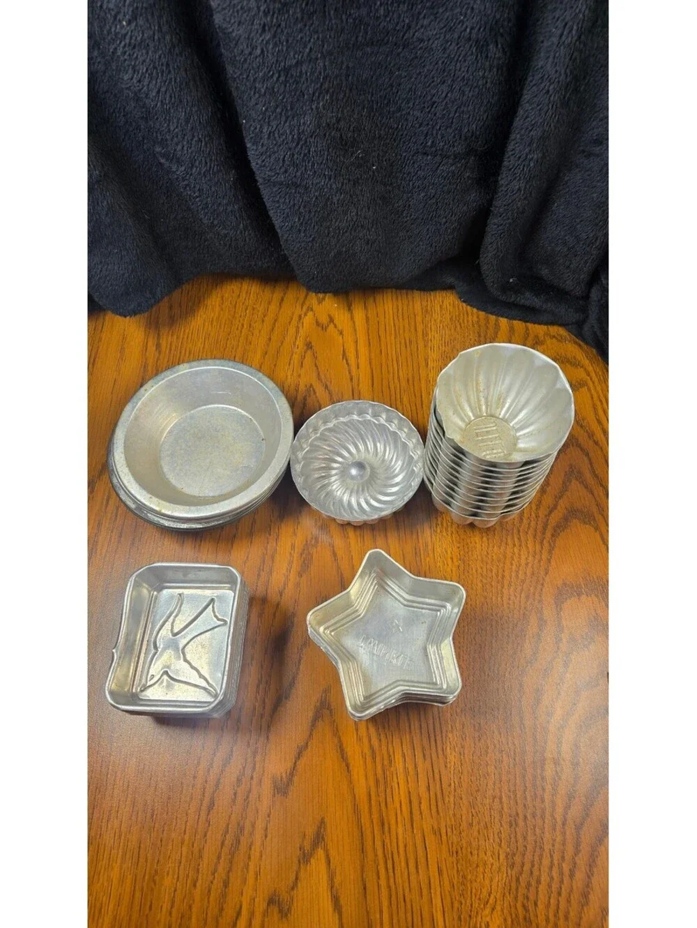 Vintage Aluminum Baking Molds Set - Various Shapes
