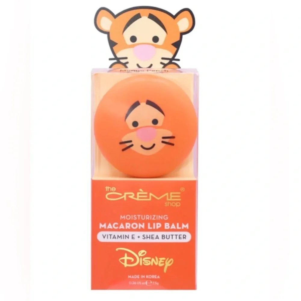 The Crème Shop x Disney TIGGER Macaron Vit E Shea butter Mango Peach‎ Lip Balm