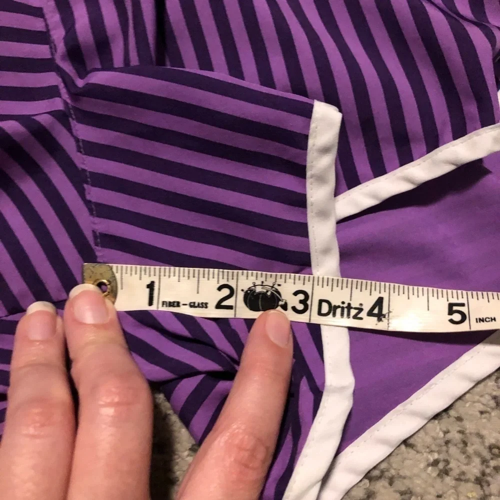Nike Dri-Fit Purple Striped Athletic Shorts Size Medium