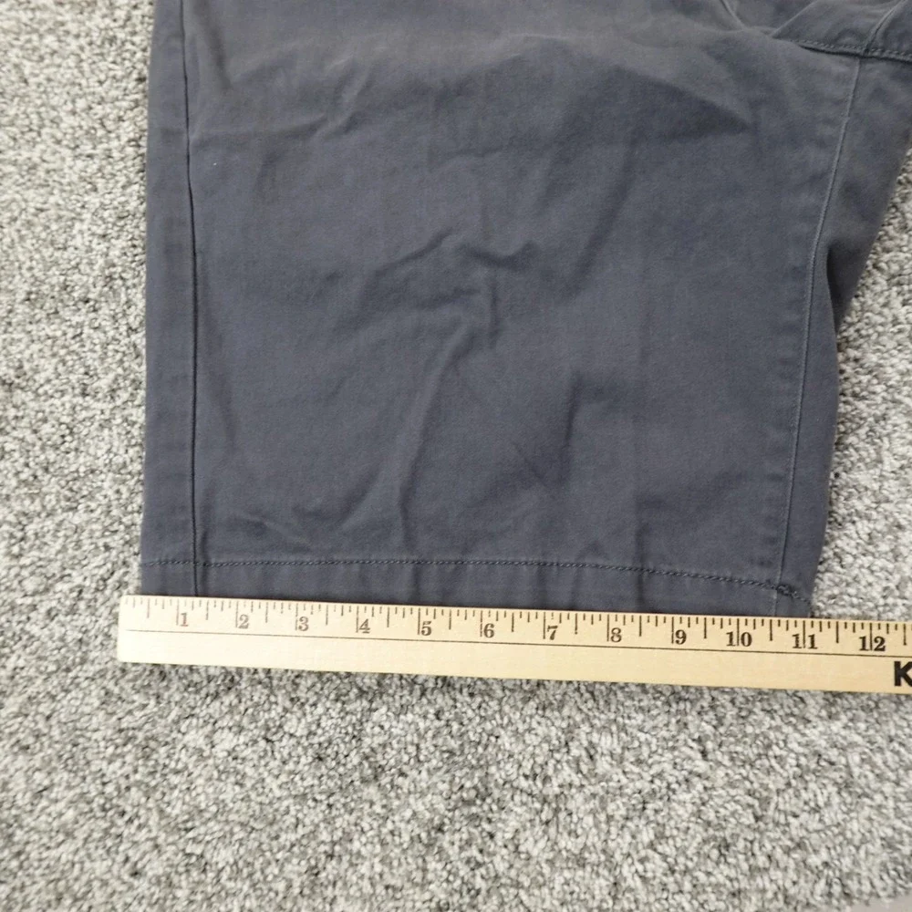 Eddie‎ Bauer Shorts Mens 34 Gray Chino Hiking Outdoor Flat Front Trail Camp Trek