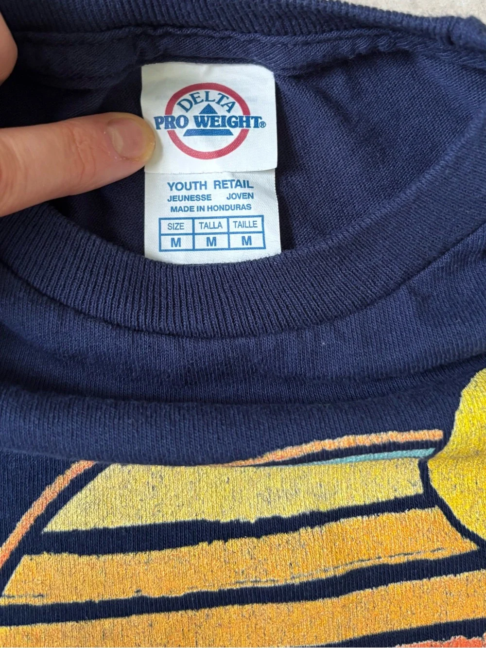 Delta navy tee