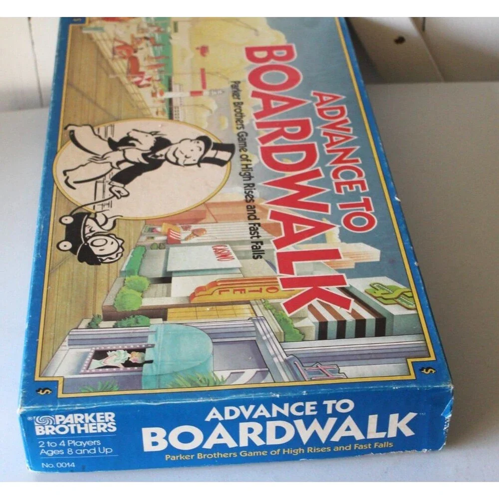 Vintage 1985 Advance to Boardwalk Game Parker Brothers Complete