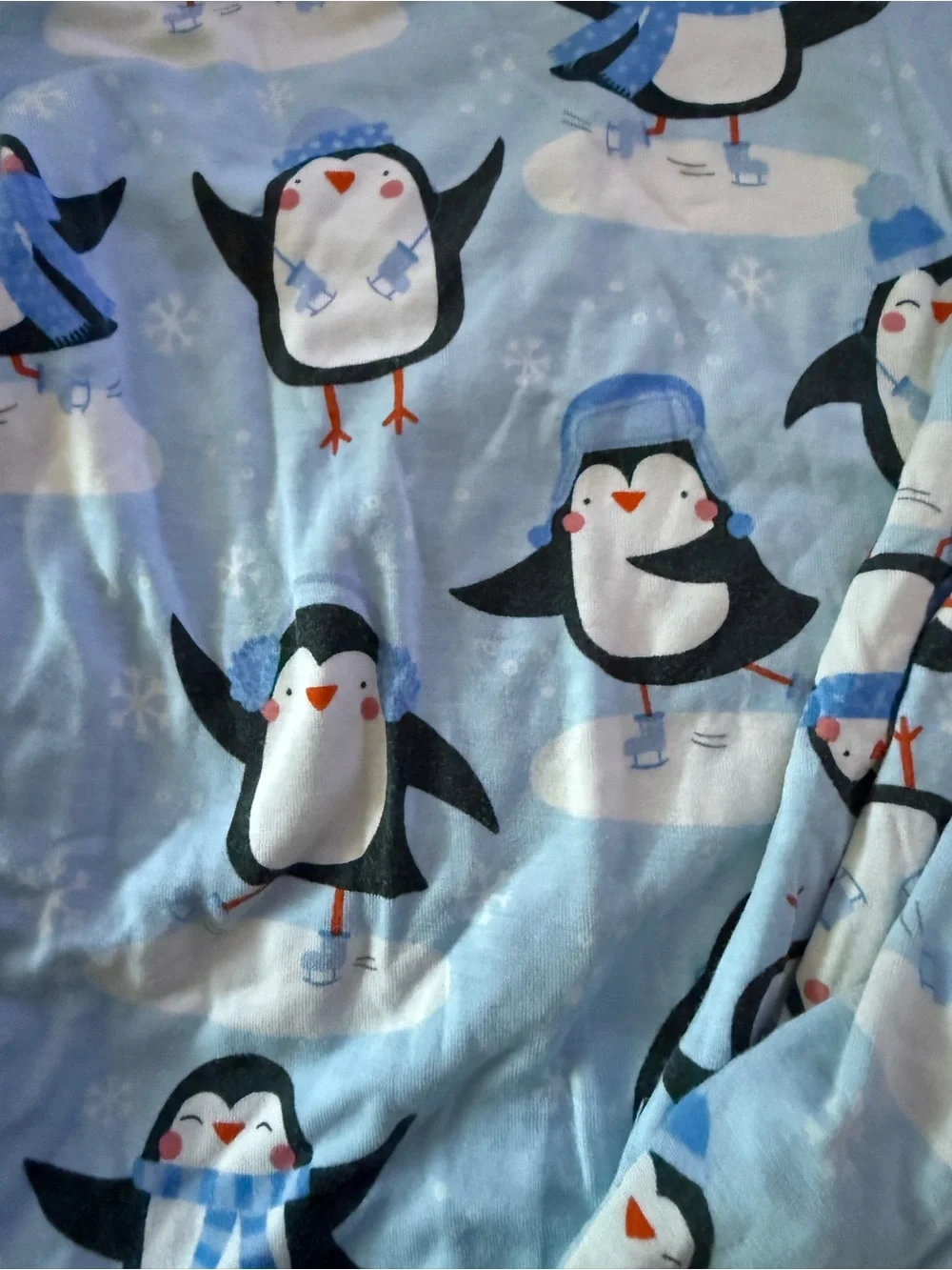 Little Sleepies Blue Penguin Print Kids Pajama Set