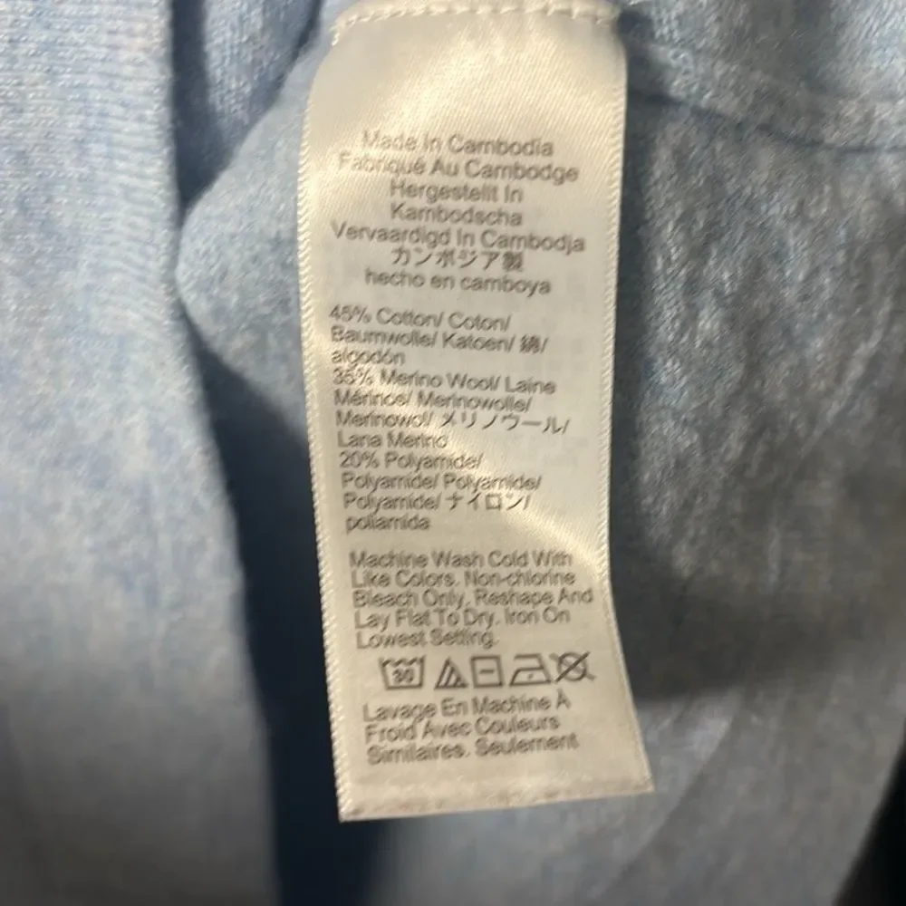 J. Crew crew merino chest