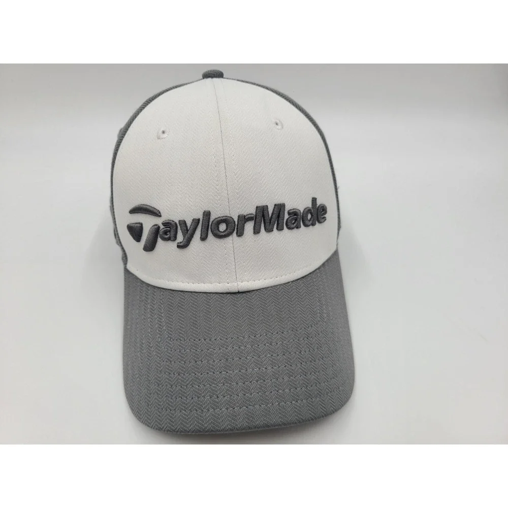 TaylorMade Golf M1 TP5 Adjustable Hat Cap Tennis Baseball Men‎ Women White Gray