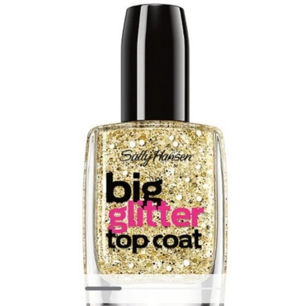 3 FOR $13 🔥Sally Hansen big glitter top coat goldi-flecks 140