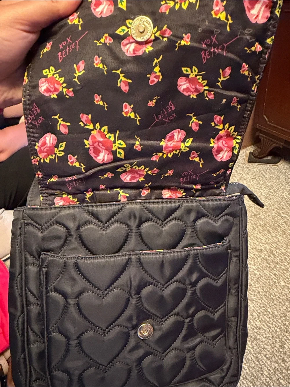 Betsey Johnson compact crossbody