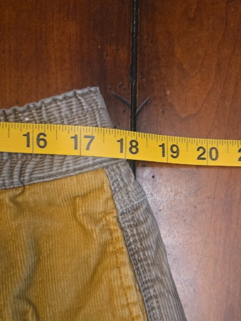 Howler Brothers Two-Tone Corduroy Shorts in Mustard and Taupe