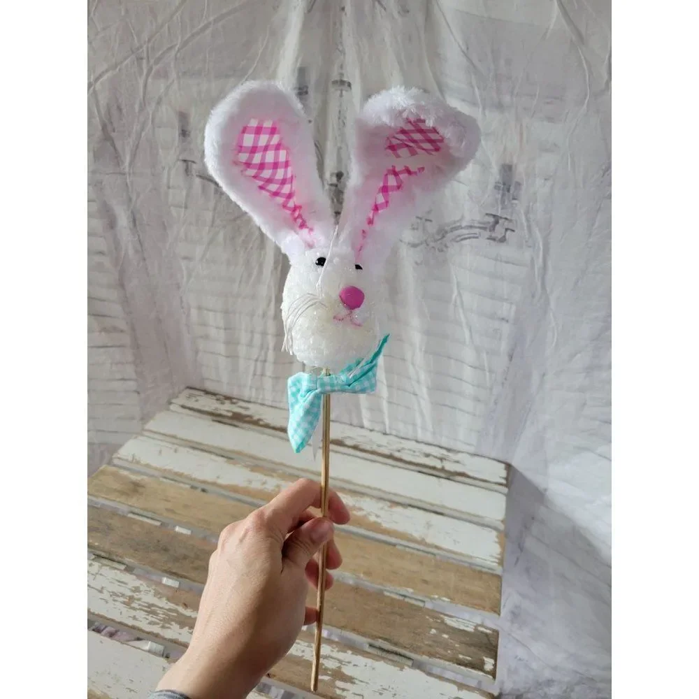 Easter rabbit head decor home stick shabby‎ chic new
