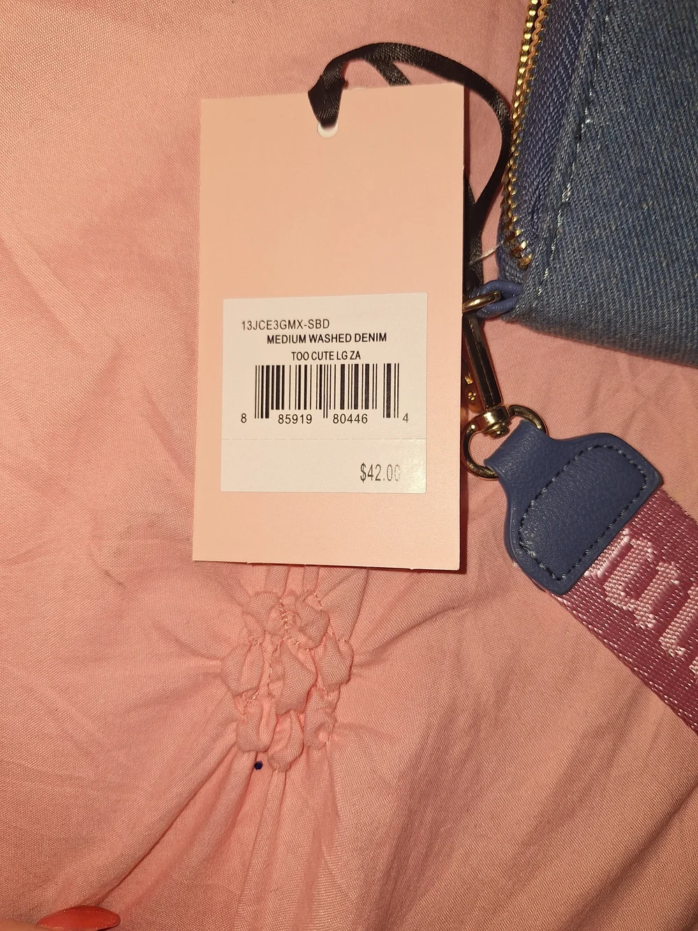 Juicy Couture denim zip