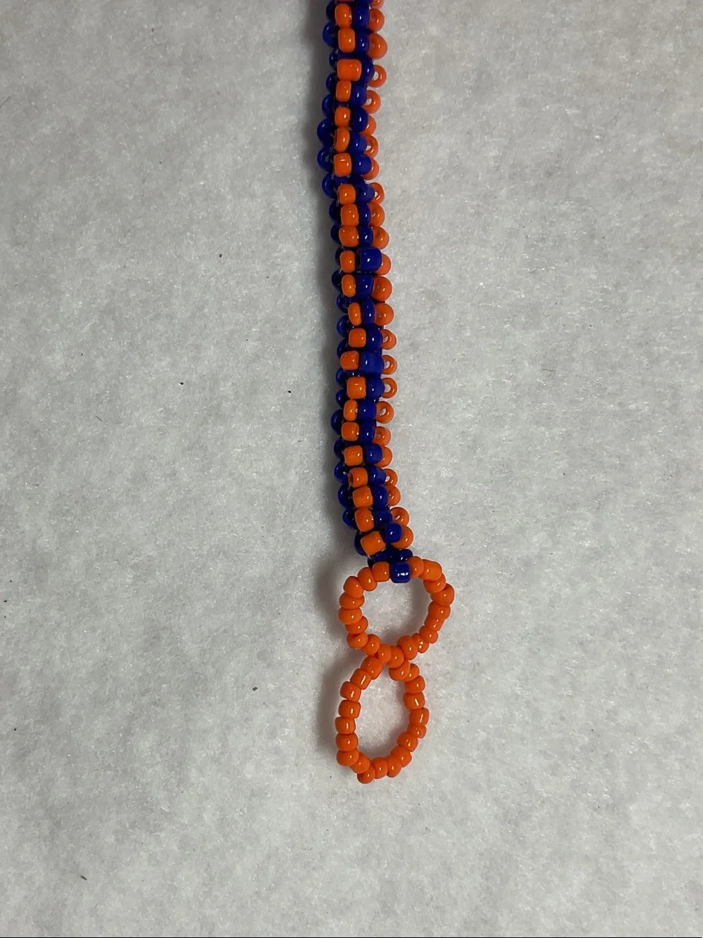Florida Gators Handcrafted Blue & Orange Beaded Bracelet