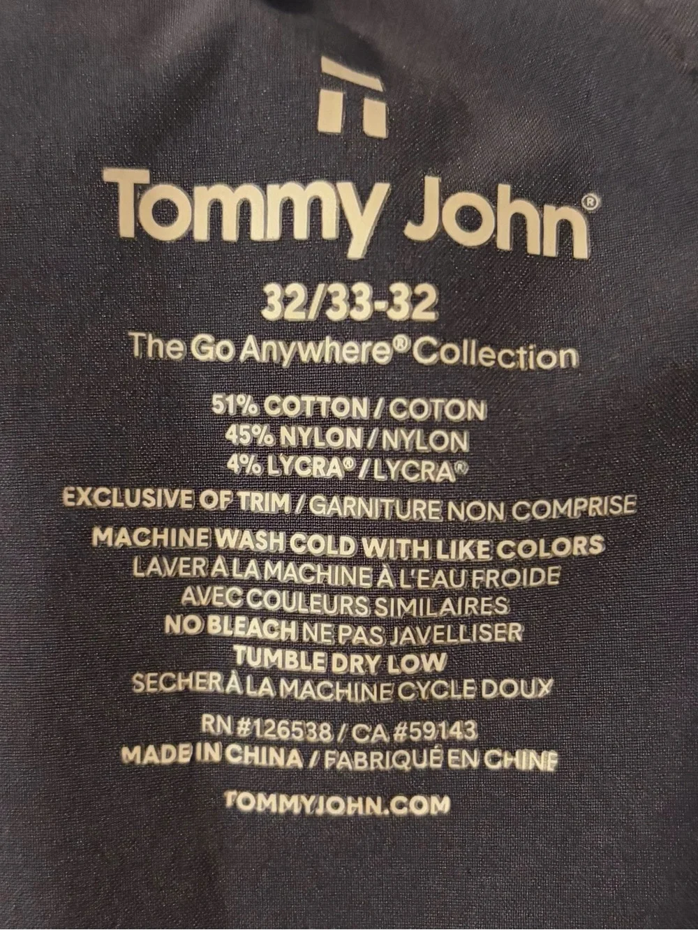 Tommy John missing tab