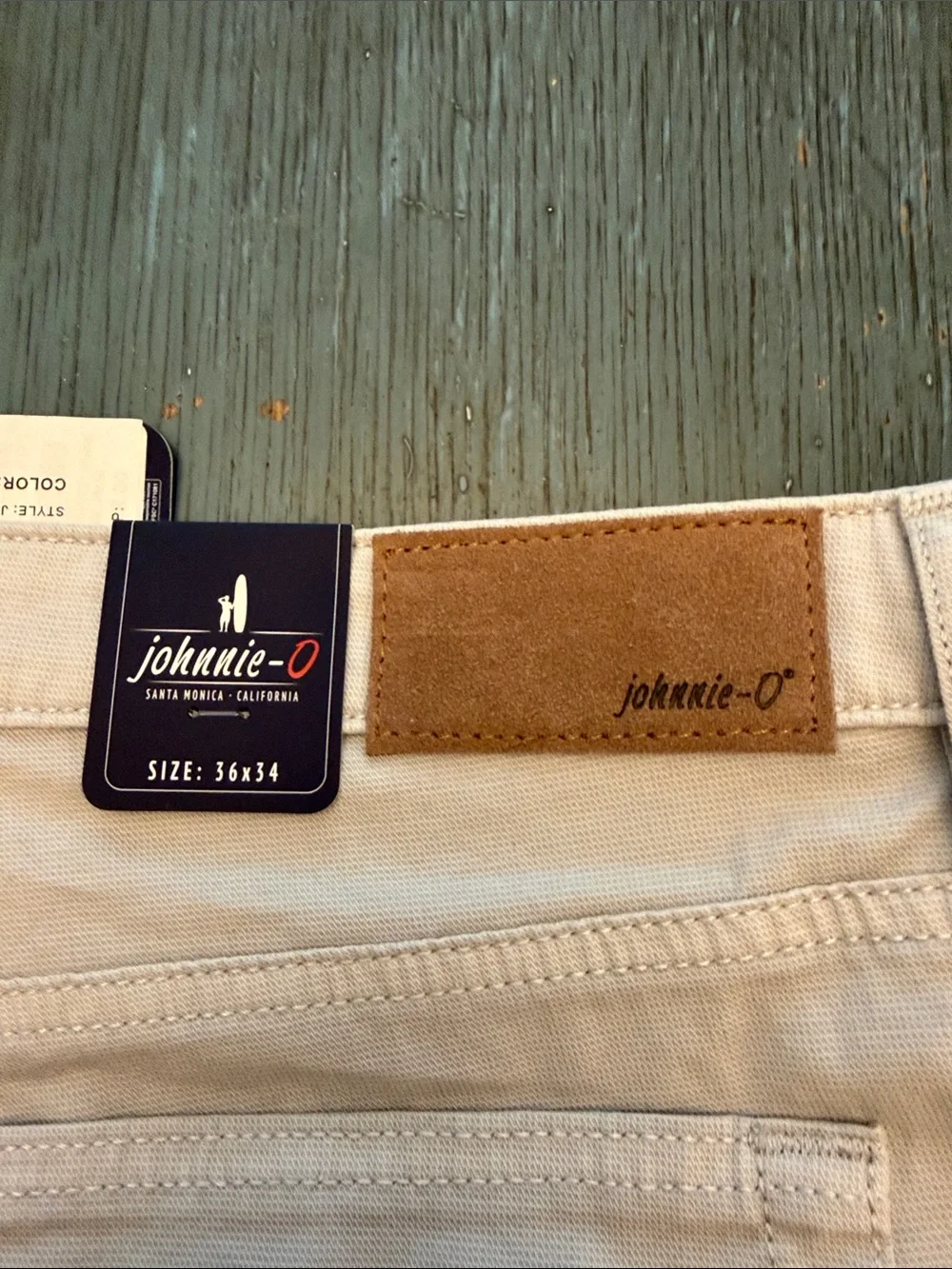 Johnnie-O Atlas Stretch 5-Pocket Pants – Chrome – 36 x 34 – NWT