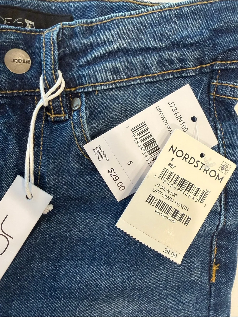 NWT Joe's Jeans Denim kids Mid Wash Skinny Jeans - Blue SIZE 5