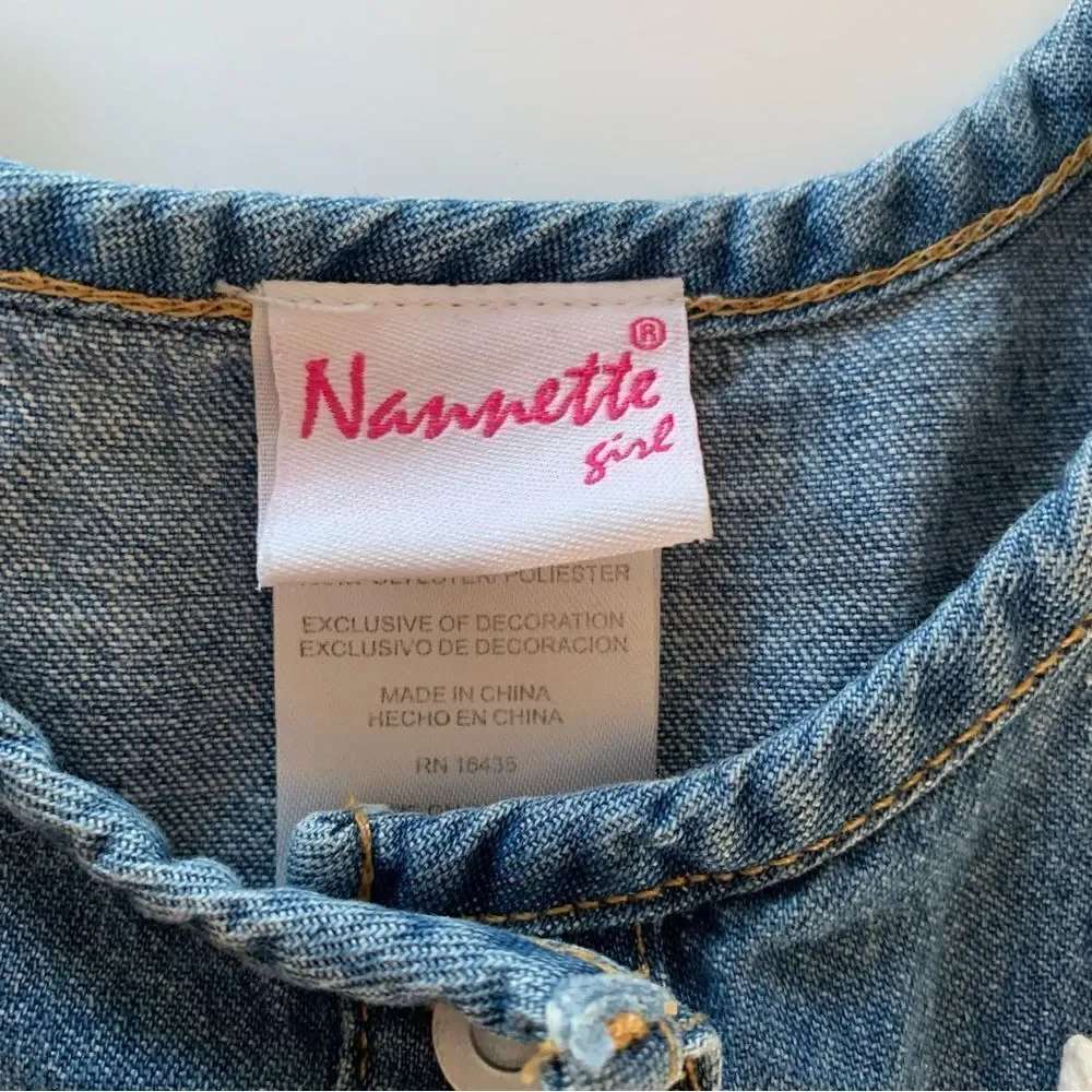 Nanette Lepore denim tulle