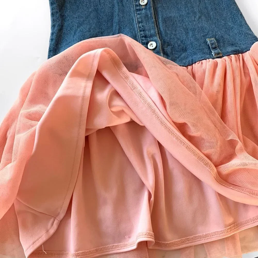 Nanette Lepore denim tulle