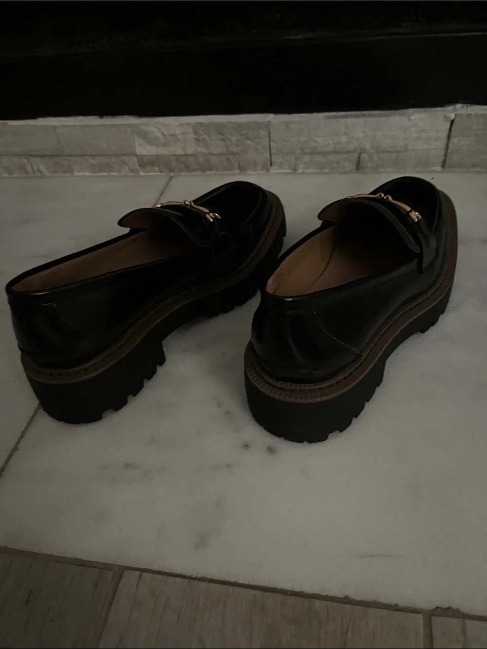 Sam Edelman polished black
