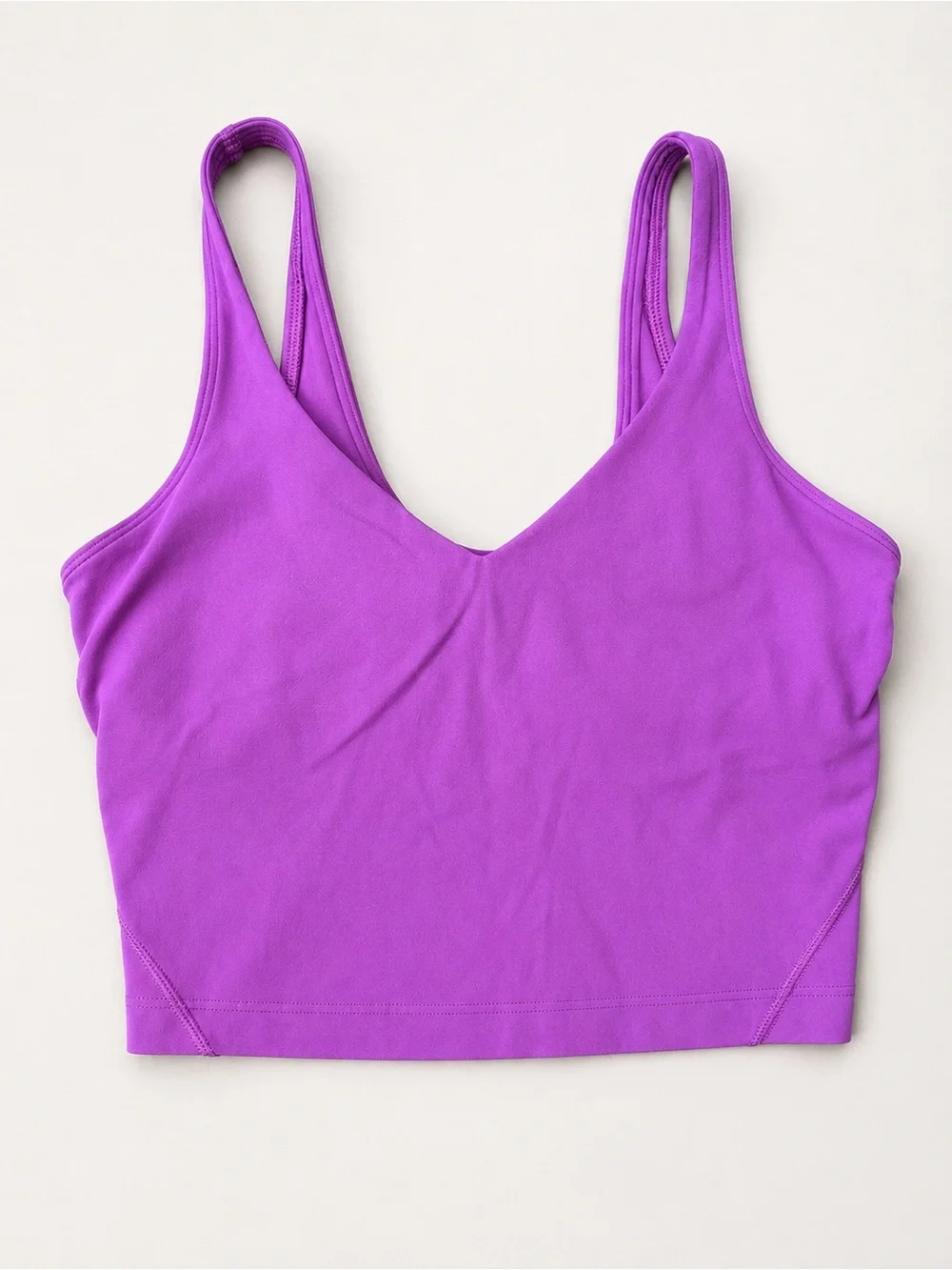 Lululemon Align Tank Top Crop Length Size 6 A/B Cup Magenta Purple