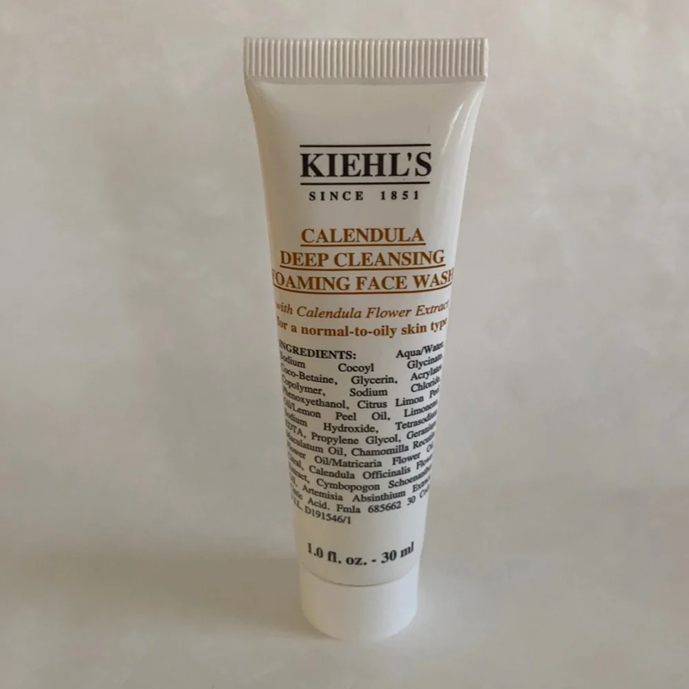 KIEHLS Calendula Deep Cleansing Foaming Face Wash 1oz Travel Size