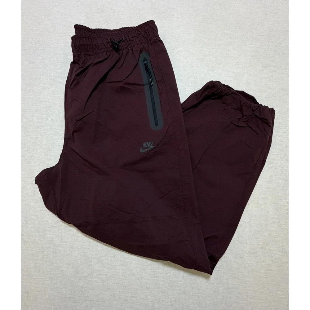 Nike Tech Woven Oversized Pants Burgundy Men's Size Large HM7158-652 NWT
