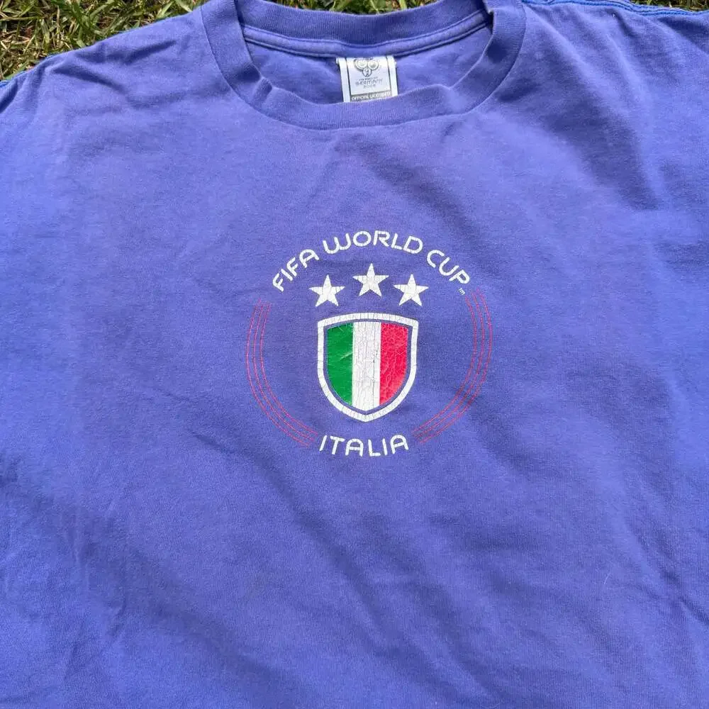 Adidas 2006 FIFA World Cup Germany Italia Soccer Graphic T-Shirt