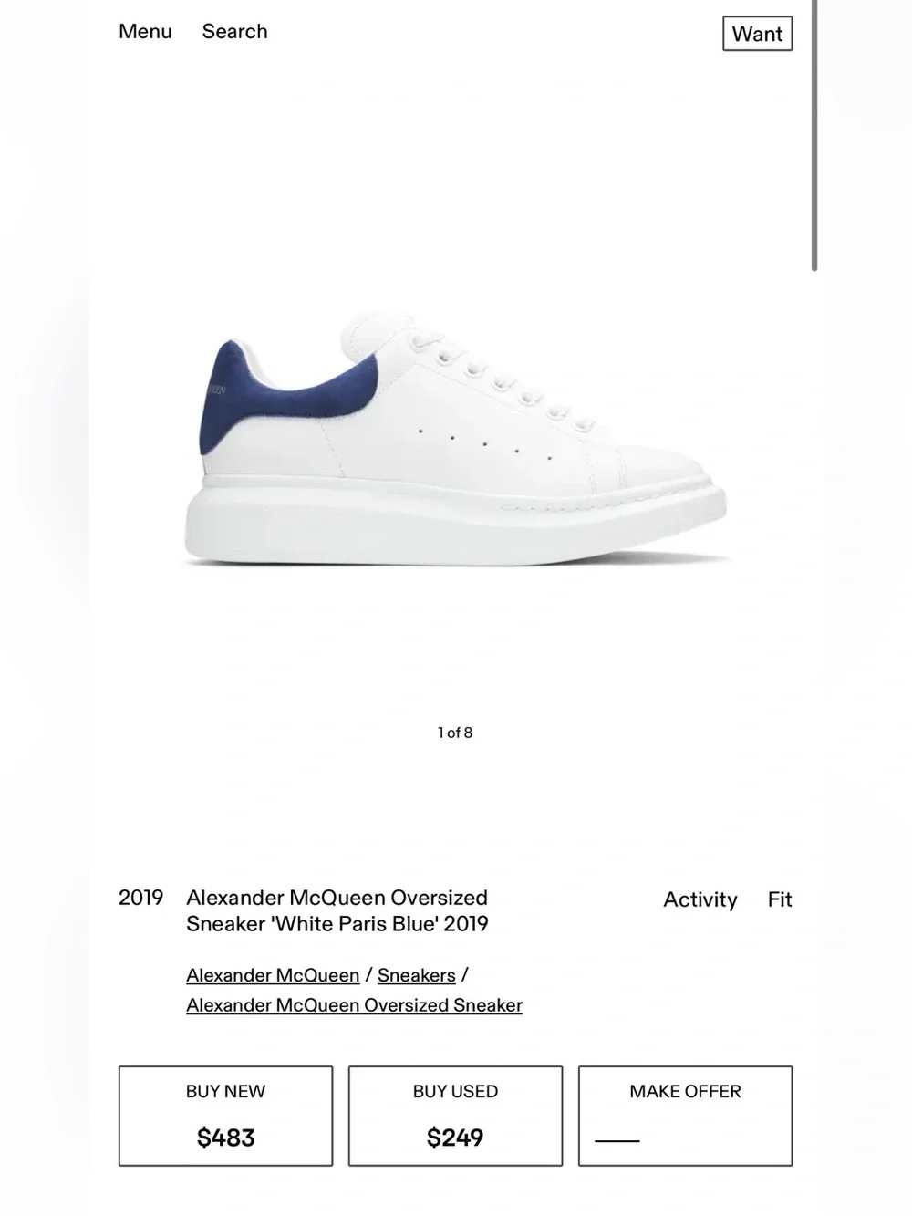 Alexander McQueen authentic alexander