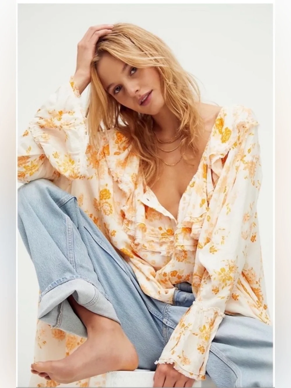 Free People lightweight yellow
