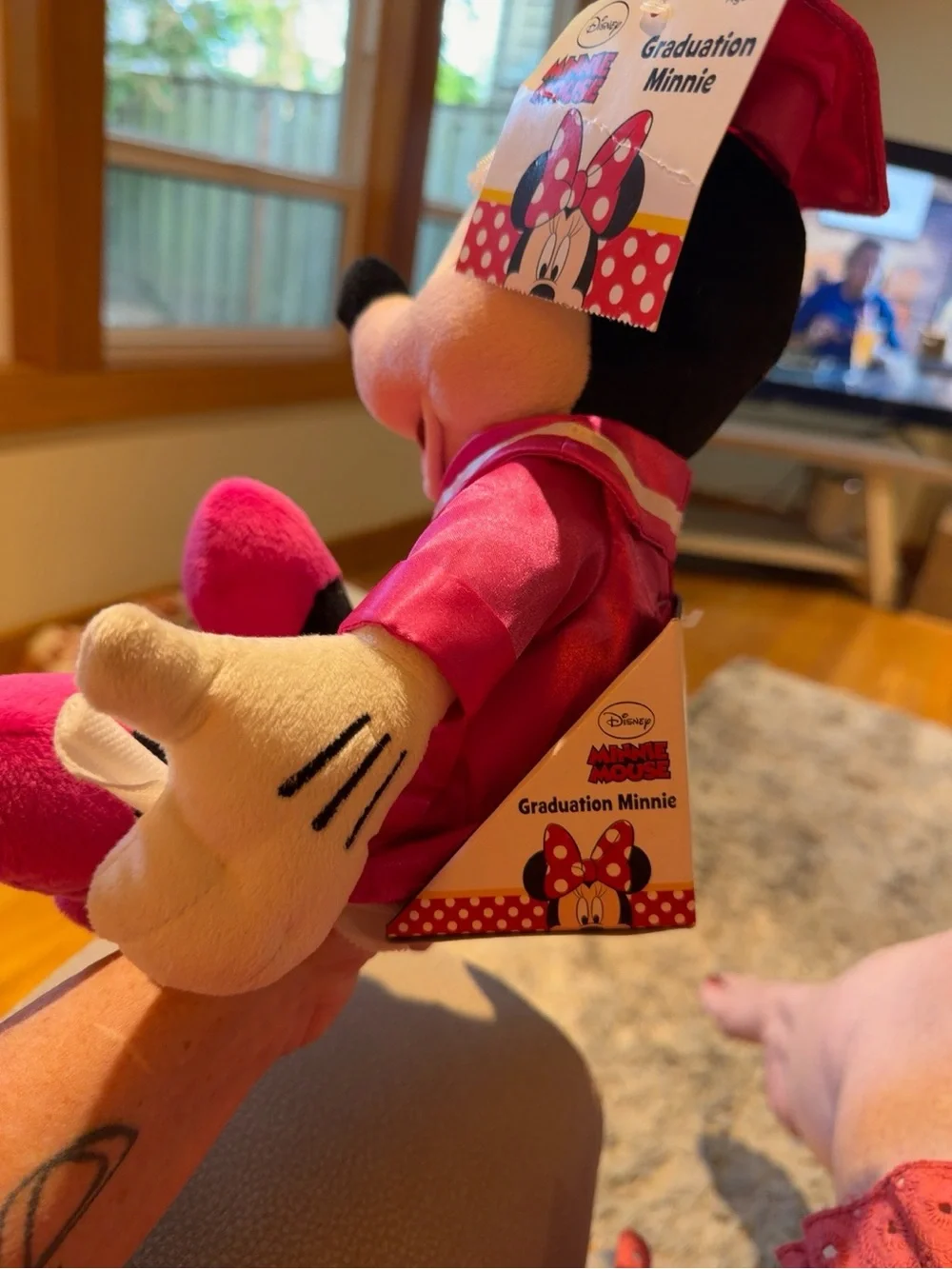 *NWT* Disney Minnie Mouse Hot Pink Graduation Plush