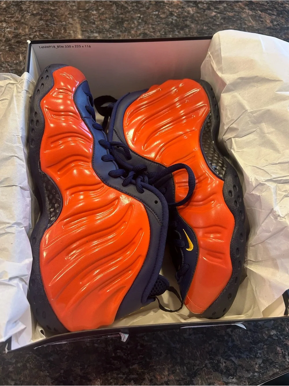 Nike Air Foamposite One Label - Black with Gold Accent