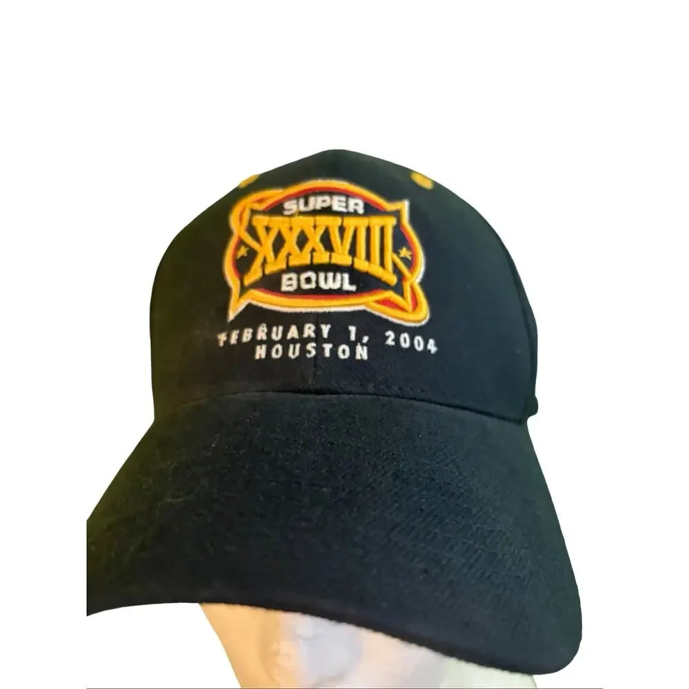 Reebok Super Bowl XXXVIII 2004 Hat NFL Houston Adjustable Strapback Cap NWT