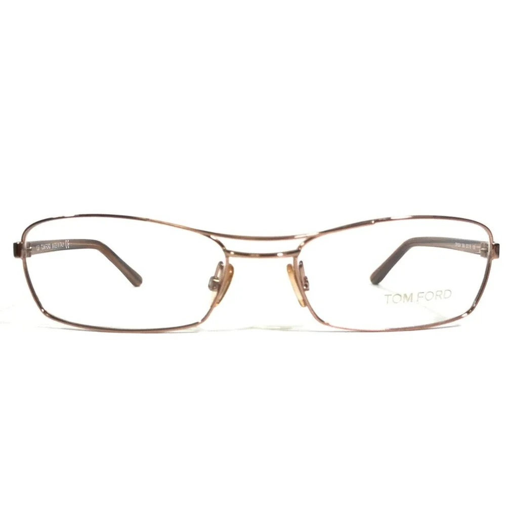 Tom Ford Eyeglasses Frames TF5024 268 Brown Rectangular Full Wire Rim 52-16-130